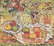 Maurice Prendergast Still Life w Apples oil